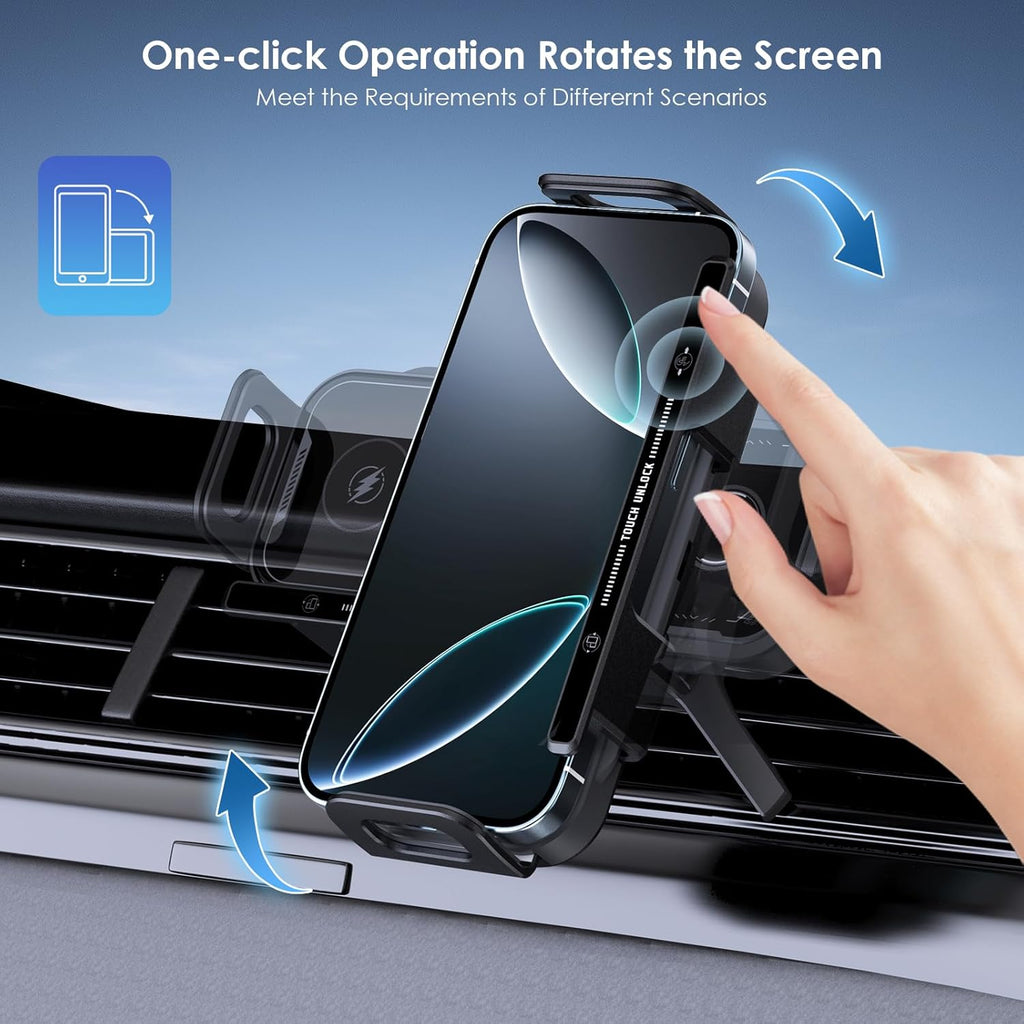 BUDDIX™ Pro – Chargeur voiture sans fil intelligent 360°